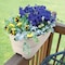Emsco Group Self-Watering Rail Planter Grow Box, 24in Weatherproof Resin Planter, Up to 6in Railings, White 2434-1 - alternate 6